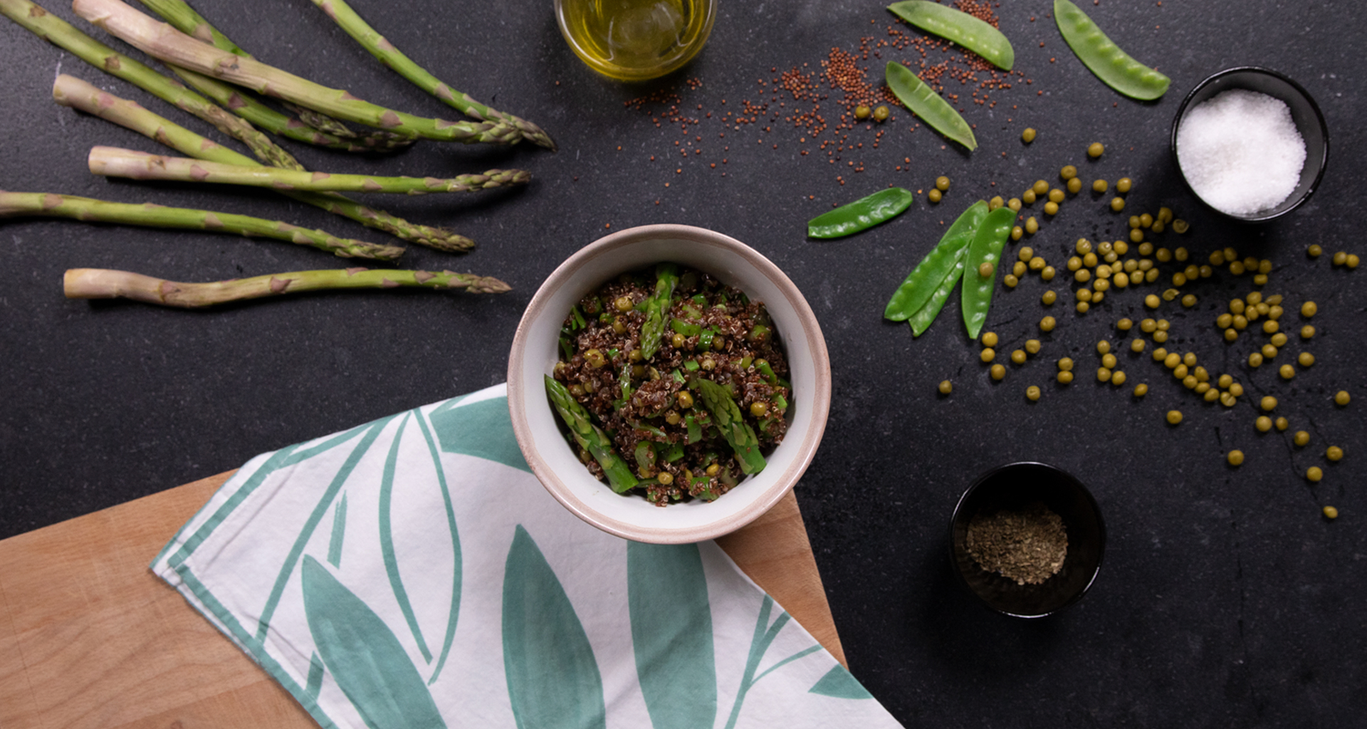 Quinoa negra con verduras