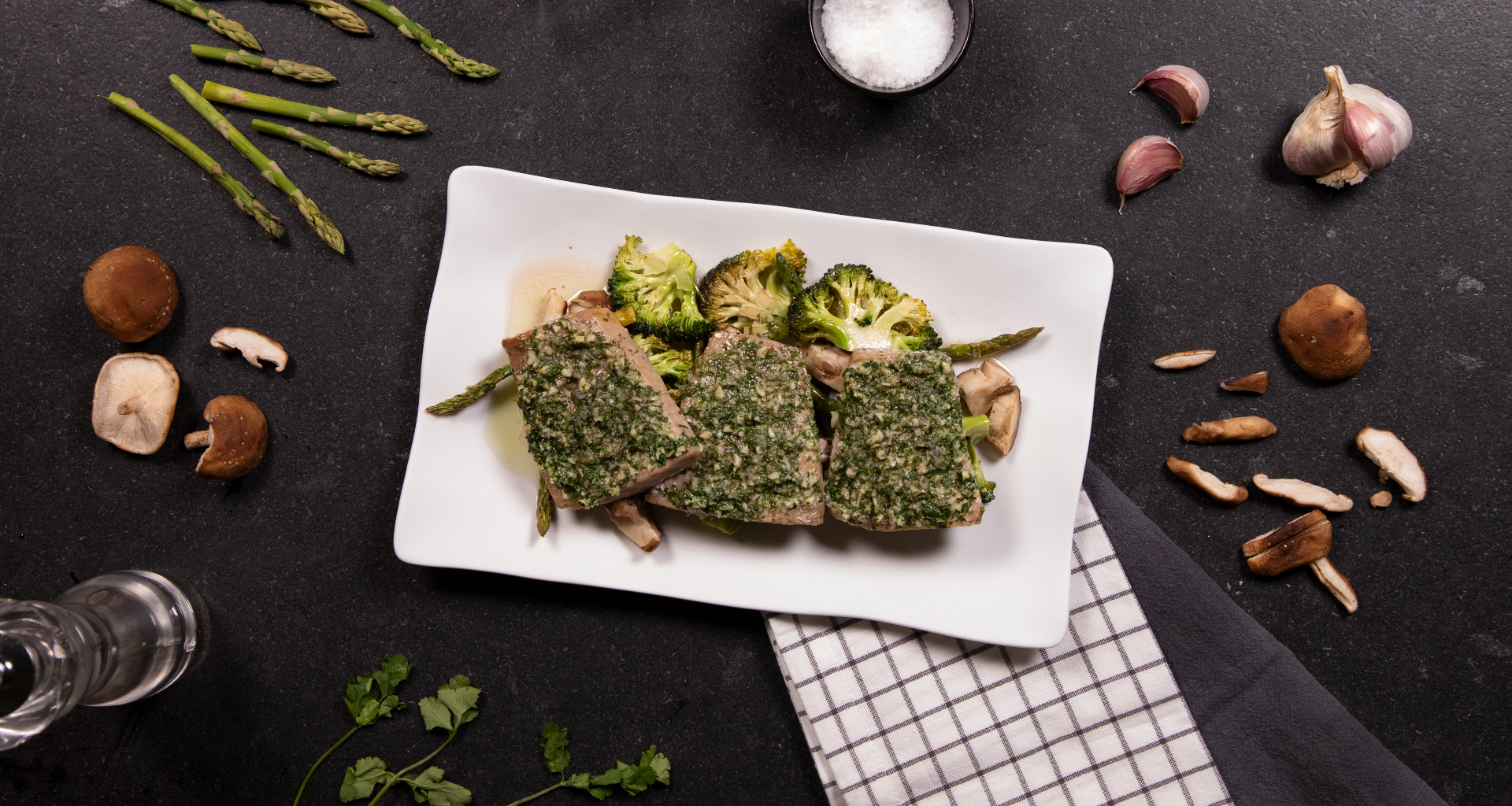 Receta ventresca de bonito al horno con verduras